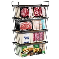 【Black Friday Deal】Deep Freezer Organizer Bins - 3/4/5/6/8 Pack Stackable Chest Freezer Organizer fo