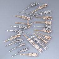 BTS BLACKPINK hairpin braids with members' names