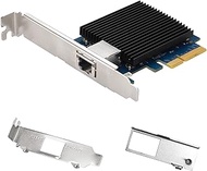 Asustor AS-T10G2, 10GBase-T (RJ45) PCI-E Network Adapter with 3 Metal Brackets (Bracket for AS67, Lo
