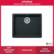 Hafele Granite Sink - Single Bowl (BLACK) (570.35.330)
