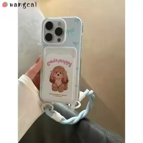 Dog Card Holder Casing For Honor X9 X9A X9B X9C X8 X7B GT Pro P40 Lite P30 Pro Magic 7 6 5 4 Pro Lit