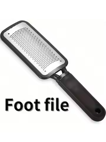 1/2pcs Stainless steel foot file, foot scrubber, foot file to remove calluses and dead skin, a must-