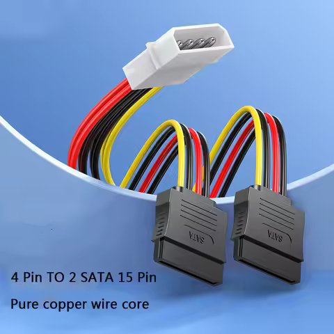 4 Pin IDE Molex to 2 Sata/SATA 15Pin To 2 SATA 15 Pin /SATA 15 Pin to Molex IDE 4 Pin Power HDD Spli