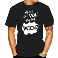Voltron T Shirt You Say Voltron T-Shirt Graphic Plus size Tee Shirt Man 100 Percent Cotton Cute Casual Short-Sleeve Tshirt