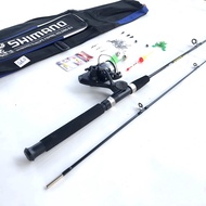 Shimano 2-piece solid black fishing rod set with accessories, Free rod bag - Top1VN, cheap price exa