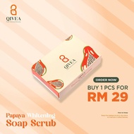 QIVEA PAPAYA WHITENING SOAP SCRUB / SABUN PAPAYA QIVEA