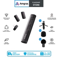 Amgras SoundLink Pro Magnetic Clip-on Mini Microphone 3-in-1 Desktop Mic with AI Noise for Android/i