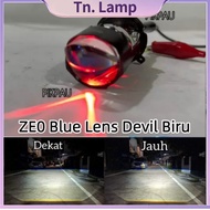 CAHAYA H4 Mini Headlight H4 Motorcycle Car AC AND DC High Low ALL WEATHER Cooling Fan Light 3 Colors