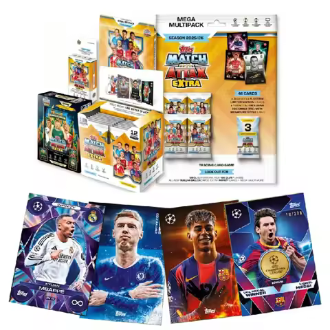 Topps 2025-26 Match Attax Extra UEFA Champions League Messi Football Star Cards Official Genuine MA 