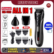 ORIGINAL KM-1419 KEMEI Men Rechargeable 3 in 1 Hair Trimmer Clipper Razor Nose Beard Shaver Machine 