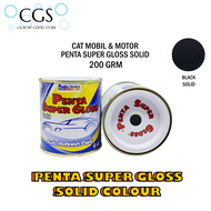 CAT PENTA BLACK 0020 200 gram - cat penta super gloss - cat mobil penta super gloss black - cat mobi