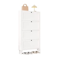 Shoe Cabinet Ultra Thin Steel Flip Shoe Cabinet Household Wall Mounted Multi-Layer Shoe Cabinet Shoe