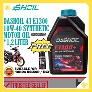 DashOil Ester+ E1300+ 4T 10w40 1.2L Semi Synthetic SN Motorcycle Engine Oil Minyak Hitam Pelincir Motosikal Mod Spec
