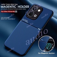 Vivo Y31d 4G 2026 Case Magnetic Holder Leather Armor Shockproof Phone Cases For vivo Y31d y31d VivoY