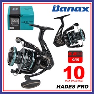 (LIMITED) Banax Hades Pro Spinning 10kg Maxdrag Spinning Saltwater Fishing Reel Mesin Pancing