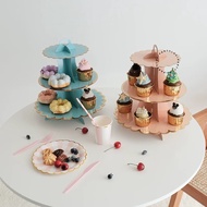 Pastel Birthday Cake Stand 3-Tier Cupcake Stand / Tier Cake Stand