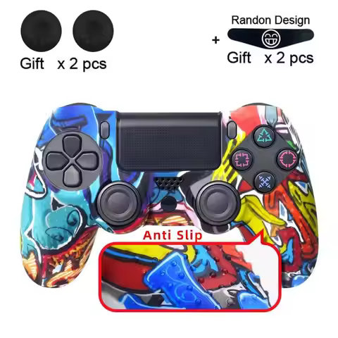 DATA FROG Anti-Slip Protective Skin for PlayStation 4 PS4 Controller Soft Silicone Case For PS4 Skin