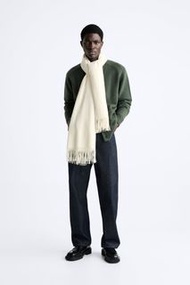 ［原價 NT$990］Zara 圍巾 / 米白（僅戴過一次！）