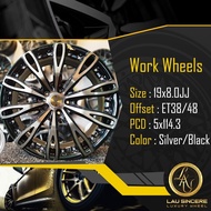Work Wheels 19x8.0JJ 5x114.3 Silver/ Black
