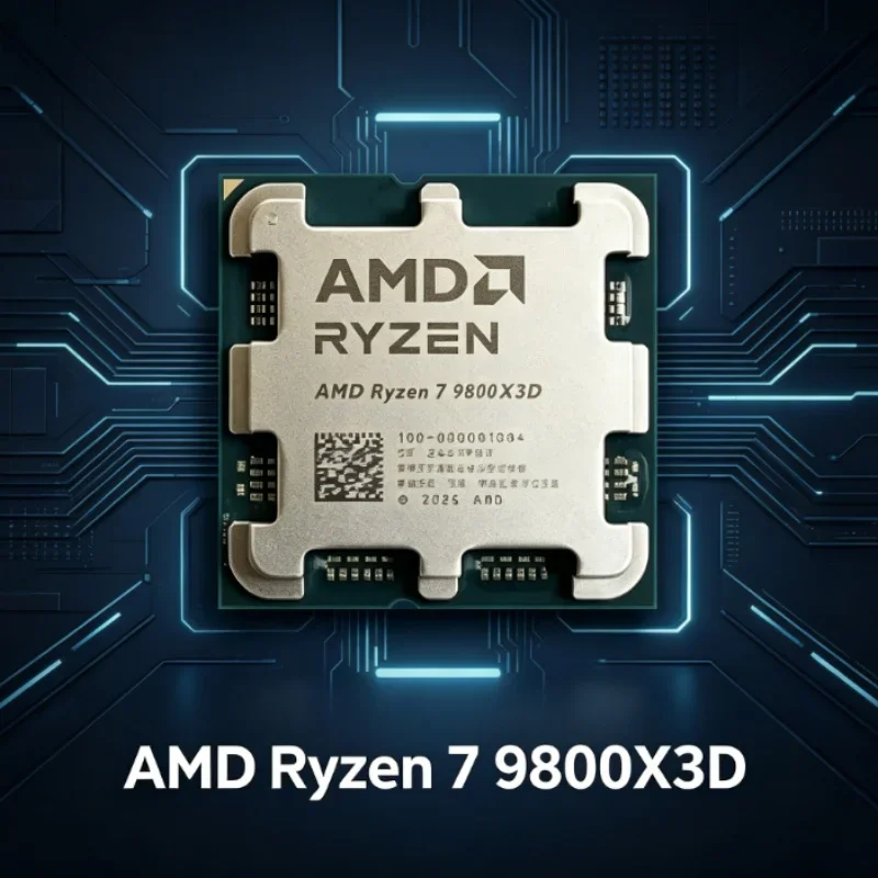AMD R7 9800X3D Ryzen 7 9800X3D 8 คอร์ 16 เธรด 47G ถึง 52G แคช 3D 96MB AM5 4nm 120W DDR5 ไม่มีพัดลมระ