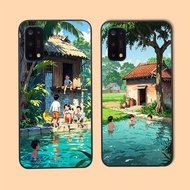 Case for Realme 7 / 7 Pro with village landscape print
