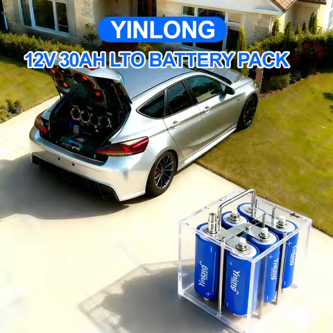 Yinlong 12V 30Ah 35AH 40AH LTO 66160 Lithium Titanate Battery Pack 10C Discharge Rechargeable Built-