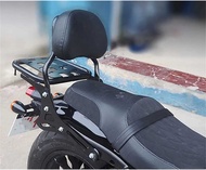 Motorcycle Detachable Rear Sissy Bar Backrest With Lage Rack For HYOSUNG Aquila GV300S GV300 GV 30 4