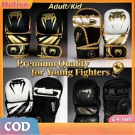 New Boxing Half Finger Gloves MMA Breathable Gloves for Children UFC Finger Splitting