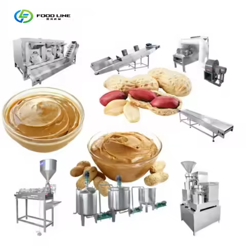 Customize Automatic Tahini Almond Paste 500kg Peanut Butter Production Line Manufacturer