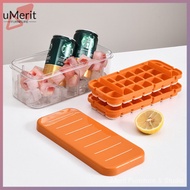Silicone Ice Cube Box Ice-Cream Mould Refrigerator Press Ice Artifact Household Large Capacity with Lid Ice Box YKKP