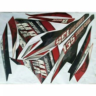 MERAH HITAM Jupiter MX New 135 Black Red stripping body sticker