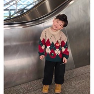 Merry Argyle Sweater Children's Christmas Set