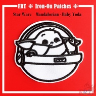 ☸ Star Wars：Mandalorian - Baby Yoda Patch ☸ 1Pc TV Shows Diy Sew on Iron on Badges Patches Apparel A