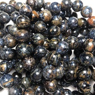 Meihan Free Shipping Natural Namibia Blue Pietersite Smooth Round Amazing Beads Stone For Jewelry Making Design