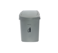 ดีเคดับบลิว DKW(Official) ถังขยะฝาสวิง รุ่น HH-207P ขนาด 25 ลิตร สีเทา