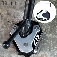 CNC Kickstand Side Stand Enlarge Sidestand Pad For honda CB400X CB400F CB500X 2021 CB 400X 400F 500X