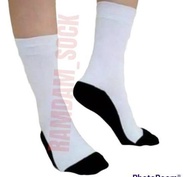 kaos kaki sekolah panjang hitam putih kos kaki paskibra bahan lembut nyaman di pakai /10pcs