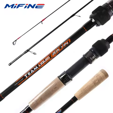 MIFINE Travel High Carbon Spinning Fishing Rod 5-25/2-10/7-35g 1.95/2.05/2.35/2.6M Medium Fast MH/M/