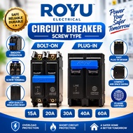 Royu Circuit SAFETY BREAKER (PLUG IN or BOLT ON) 15A 20A 30A 40A 60A 100A FOURSEASON CIRCUIT BREAKER