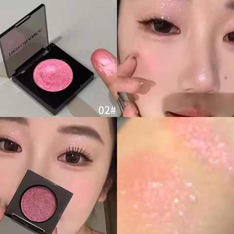 Herorange Pearl Eyeshadow Fine Shimmer Pigmented Non Clumping Brightening Highlight Beginner Friendl