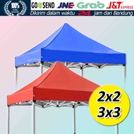 Terpal Atap Tenda Anti Panas (Hanya Terpal Atap Saja) Lipat Kerai Kanopi Payung Tenda Camping Bahan Anti UV Tebal Kain Oxford Untuk Pantai Berkemah Mendaki 2x2 atau 3x3