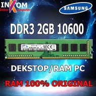 RAM BUAT PC DDR3 2GB 2RX8 PC3 10600U ATAU 1333MHZ MERK SAMSUNG SERAGAM