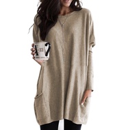 Women Shirt Blouse Pakaian Labuh Moden Saiz Besar Lengan Panjang Wanita Set Baju Perempuan Oversize 