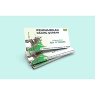 Qurban Coupon/Idul Adha/Qurban Meat Picking Coupon