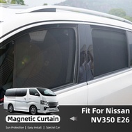 Car Curtain Visor For Nissan NV350 E26 Urvan Caravan VAN 2012-2023 Car Thick Mesh Sunshade Foldable 