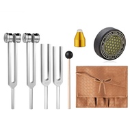 Tuning Forks for Healing- Set of 528Hz 432Hz 136.1Hz 128Hz Weighted&amp Unweighted for Chakra/Sound 