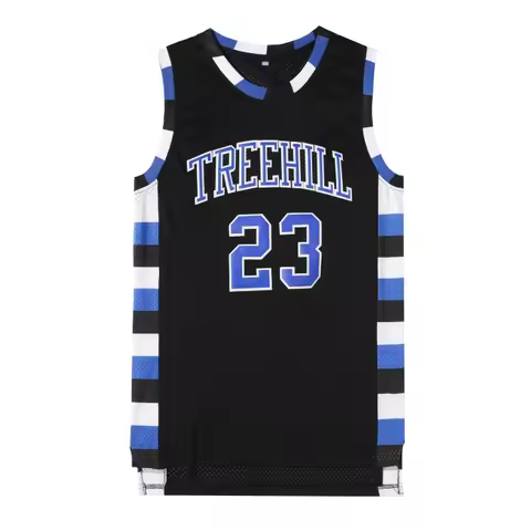 Treehill 23 Scott Basketball Jersey White Outdoor Sportswear Hip Hop Culture Embroidery Sweat Absorp