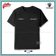 T Shirt Sulam McLaren 765LT V8 Turbo Engine Sports Car Racing Baju Lelaki Casual Cotton Fashion Embr