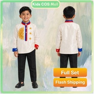 Philippine Costume for Kids Boys barong Kids buwan ng wika Costume Traditional Costume United Nation