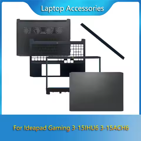 New Laptop For Ideapad Gaming 3-15IHU6 3-15ACH6 LCD Back Cover/Bezel Front Frame/Palmrest/Bottom Cas